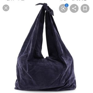The Row Suede Bindle Bag